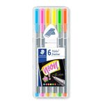 Staedtler 334SB6CS3 Triplus Color Neon Renkler Fineliner Kalem