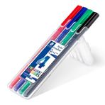 Staedtler 338 0.8 mm 4’lü Set Triplus Broadliner Keçeli Kalem