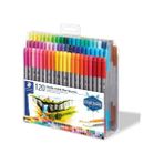 Staedtler Çift Uçlu Keçeli Kalem Seti 120 Renk 0.8 mm 3 mm St