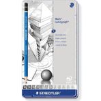 Staedtler Kurşun Kalem Mars Lumograph 12 Li Metal Kutuda Kurşun Kalem Seti