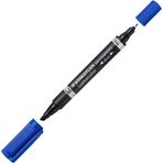 Staedtler Lumocolor Duo Permanent Kalem Kesik Uç Mavi 0.6 mm - 4 mm