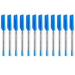 STAEDTLER Medium 0.5mm 430 M Stick Ballpoint Pens Writing Pen Smooth - Blue Ink (12)