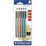 Staedtler Metalik Marker 5'Li Renkli İşaretleyici Seti Scrapbooking Ve Kart Yapımı İçin