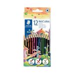 Staedtler Noris Color 12'li Kuru Boya Kalem Seti Renkli ve Çeşitli Ölçülerde