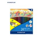Staedtler Noris Colour Kuru Boya Kalemi, 24 Renk, Altıgen Biçim
