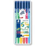 Staedtler SB6CS4 Triplus Color Tropikal 6lı Keçeli Kalem