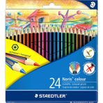 Staedtler & WizDesign Staedtler & WizDesign 185 Noris Color Kuru Boya Kalemleri – (12, 18, 24, 36 Renk Seçenekleri) - 185 C24 24'LÜ KUTU