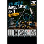 Stahlkraft Sth 9983 M 2 Li Set Akülü Budama + Tırpan 4 Bataryalı
