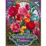 Stained glass Floral escape coloring book: Floral Kaleidoscope: 50 Vivid Blooms & Intricate Flower-Inspired Designs for Mindful Coloring and Stress Relief