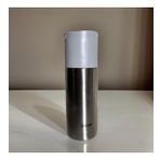 Stainless Steel Bardaklı Tutacaklı Taşınabilir 350 Ml Günlük , Şık, Modern , Hediyelik Termos . (Gümüş)