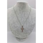 Stainless Steel Çelik Haç Kolye 4 cm - 1 cm - Altın - Gümüş