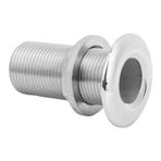 Stainless Steel Straight Thru Hull Fitting Drain Thread Hose Barb Scupper Hose, For Boat Marine Bilge Pump Drain Vent Aerator Hose(0.5inch)