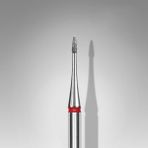 Staleks Elmas Manikür Freze Ucu Mini Ateş Model Kırmızı 1Mm Fa12r010-3