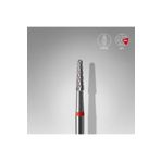 STALEKS Sert Alaşım Koni Freze, Kırmızı, Çap 2,3 mm / Çalışma Kısmı 8 mm