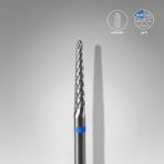 STALEKS Sert Alaşım Koni Freze, Mavi, Çap 2,3 mm / Çalışma Kısmı 14 mm