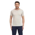 Stamati' Bisiklet Yaka T-Shirt %100 Pamuk Taş Rengi, S, 858498, Taş/Stone, Erkek