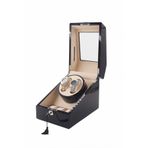 STAND MARKET Otomatik Saat Kurma Kutusu 2 3 Bw Piano Black Kaplama Led Işık Sistemli