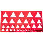 Standardgraph Üçgen Şablonu Cetvel