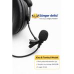 STANDART 1 ADET SüngerDelisi® Kısa & Tombul Yaka Mikrofon Süngeri – 6 mm İç Çap | Mini Lavalier Uyumlu