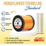 Standart 1kg Turuncu Bobin Misina - 1,40 mm - 1 kg