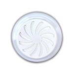 Standart Ayarlanabilir Menfez – Yuvarlak Beyaz Plastik Havalandırma Menfezi, Kontrollü Hava Akışı, Duvar ve Kapı Uyumlu