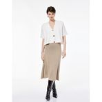Standart Bel Simli Parıltılı Uzun Kloş Triko Etek