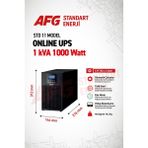 Standart Enerji Afg 1 Kva Online Ups - Kesintisiz Güç Kaynağı