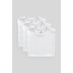 Standart Fit Basic O Yaka 3lü Paket Beyaz Erkek T-Shirt 87911 - 2XL