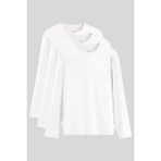 Standart Fit Basic O Yaka 3lü Paket Beyaz Erkek T-Shirt 87997