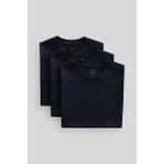 Standart Fit Basic O Yaka 3lü Paket Lacivert Erkek T-Shirt 87911