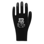 Standart İşçi Eldiveni, Pu Touch, Siyah, Pu Kaplı Polyester, Ce En 388/420, 3121X, No:8