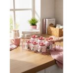 Standlı 6 Lı Baharatlık - Baharat Seti Takmı Rose - Pembe - 523 ml