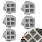 standwme 50 ADET Tek Kullanımlık Yer Sifonu Filtre Ekranı - Drenaj için Tek Kullanımlık Filtre Yamaları - Duş Saç Tahliye Tutucu - Banyo, Çamaşırhane, Lavabo, Küvet ve Mutfak için Kanalizasyon Filtre Ekranı
