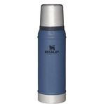 Stanley 750 ml Koyu Mavi Klasik Vakumlu Paslanmaz Çelik Termos