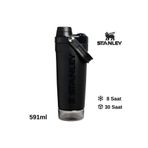 Stanley Activate Shaker 0,60 LT Termos Sporcu Matarası Toz Depolama Kapasiteli Matara SİYAH