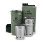 Stanley Adventure Çelik Shot Bardak ve Matara Seti - Hammertone Green