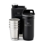Stanley Adventure Çelik Shot Bardak Ve Matara Seti - Matte Black Pebble
