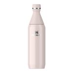 Stanley All Day Slim Soğuk Su Şişesi Termosu, Pembe Kuvars (Rose Quartz), 0.60 Litre