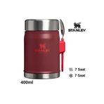 Stanley Classic Legendary Kaşıklı Yemek Termosu 0.4L Termos Kamp Matara BORDO