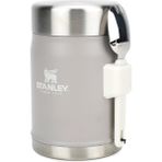 Stanley Classic Legendary Klasik Kaşıklı Yemek Termosu 0,40 L Açık Gri, Uzun Süre Sıcak/soğuk Tutar,