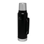 Stanley Classic Legendary Vakumlu Çelik Termos, Mat Siyah, 1 Litre