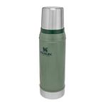 Stanley Classic Legendary Vakumlu Çelik Termos, Yeşil (Hammertone Green), 0.75 L
