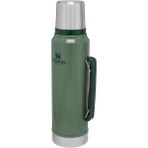 Stanley Classic Legendary Vakumlu Çelik Termos, Yeşil (Hammertone Green), 1 Litre - Renkli