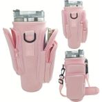 Stanley Geniş ve 3 Cepli Çok Amaçlı Koruma Çanta Kılıfı Omuz Çantası Quencher - Pembe