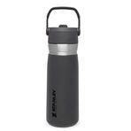Stanley Go Iceflow 0.65 lt Füme Pipetli Paslanmaz Çelik Soğuk Su Termosu