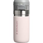Stanley GO Quick Flip Paslanmaz Çelik Termos, Pembe Kuvars (Rose Quartz), 0.47 Litre