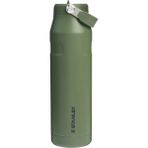 Stanley Iceflow Flip Straw Su Termosu 1.06 lt Haki Malzeme ile Kamp ve Outdoor Uyumlu