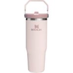 Stanley Iceflow Flip Straw Tumbler Pipetli Termos Bardak 0.89 Litre Pembe Kuvars 2.0 Modeli - Renkli