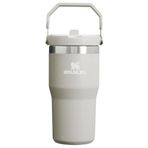 Stanley IceFlow Flip Straw Tumbler Pipetli Termos Bardak, Gri (Ash), 0.60 Litre