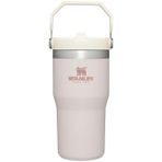 Stanley IceFlow Flip Straw Tumbler Pipetli Termos Bardak, Pembe Kuvars (Rose Quartz), 0.60 Litre
